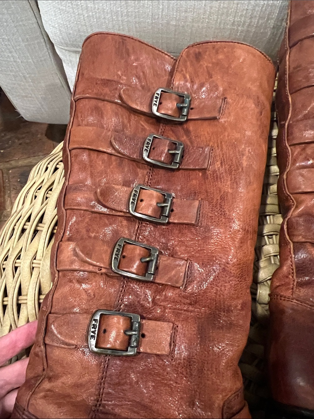 Frye Women's Valerie Shearling Sherpa Harness Boots - Picture 6 of 16
